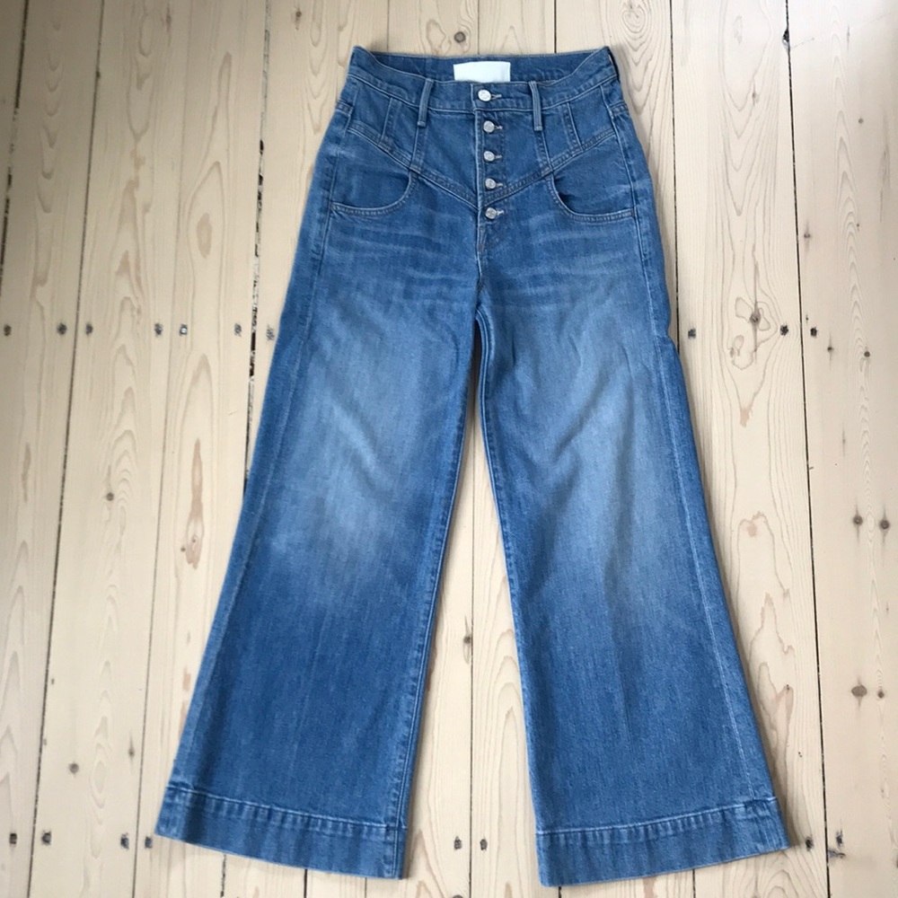 Mother Wide Leg, High-Rise Jeans - Worn Once